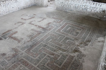 Roman Villa At Palazzi Di Casignana - Room Of The Four Seasons, Mosaic Floor