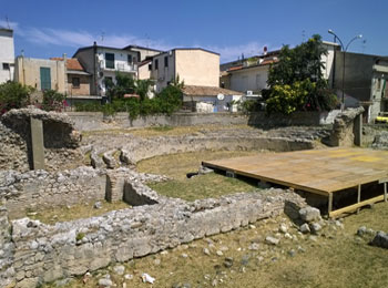 Roman Theatre - Cavea and, in the foreground, the Stage